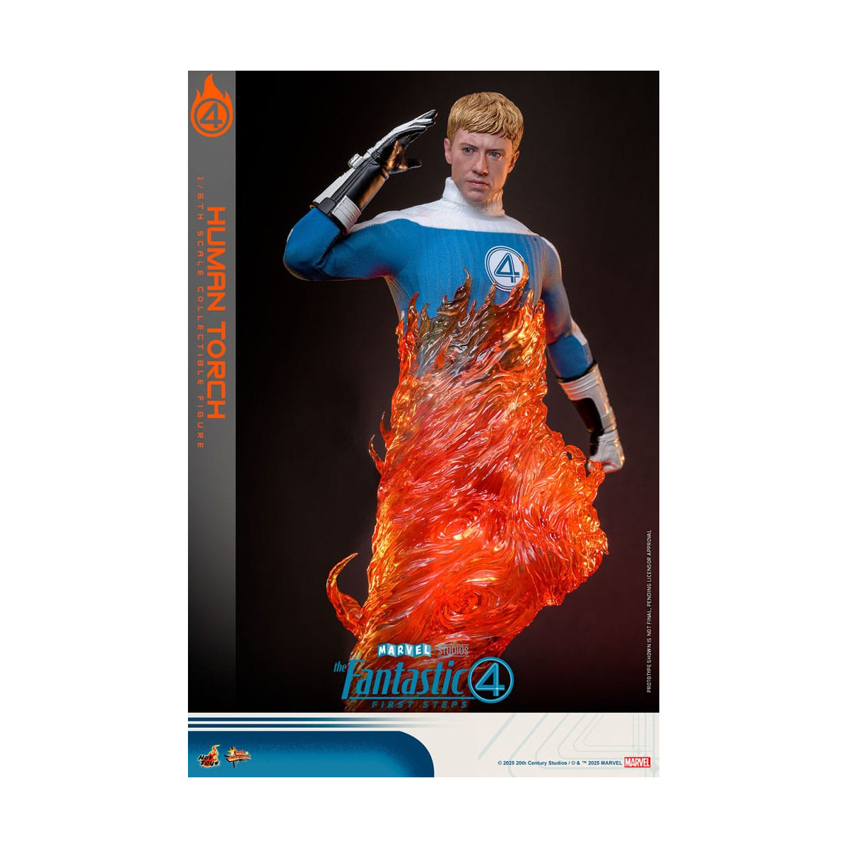 Hot Toys Marvel - Fantastic Four: First Steps - Human Torch MMS 1/6 - Johnny Storm