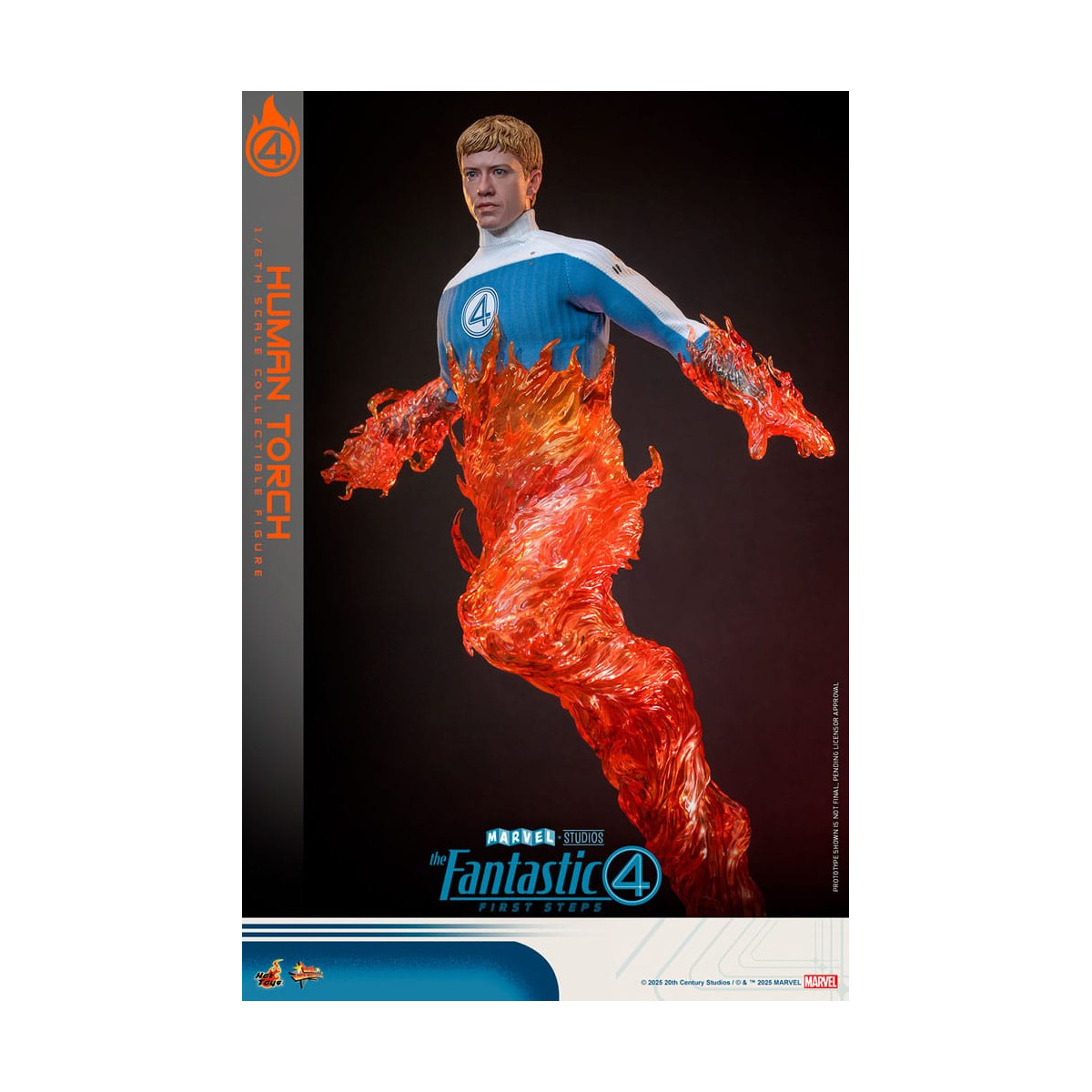 Hot Toys Marvel - Fantastic Four: First Steps - Human Torch MMS 1/6 - Johnny Storm