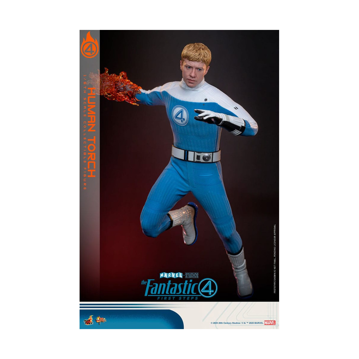 Hot Toys Marvel - Fantastic Four: First Steps - Human Torch MMS 1/6 - Johnny Storm