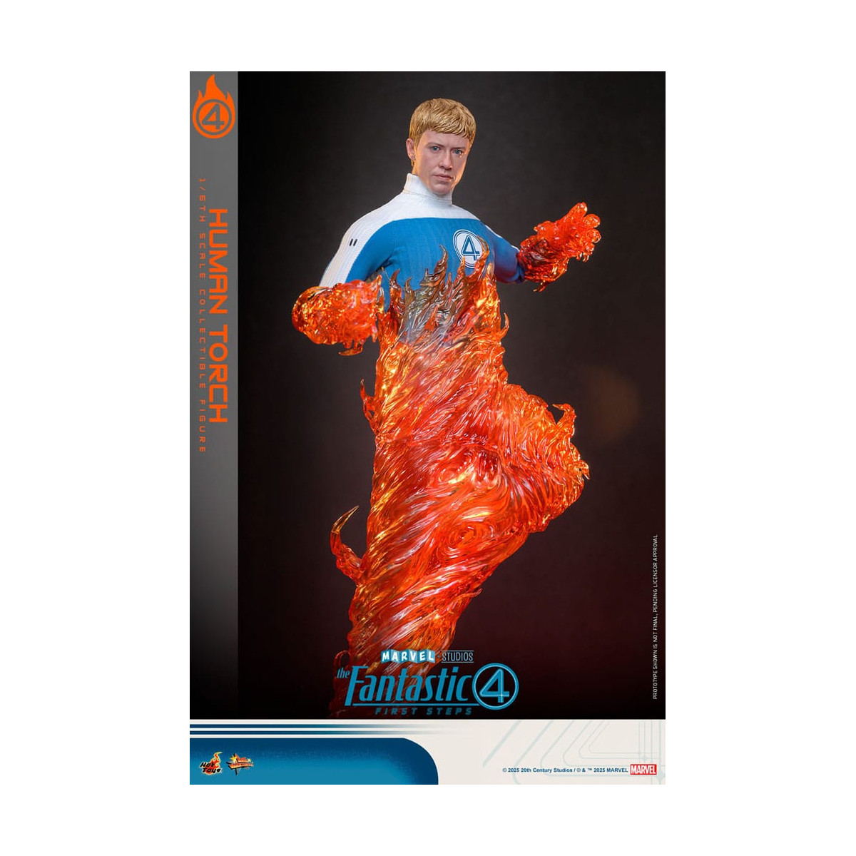 Hot Toys Marvel - Fantastic Four: First Steps - Human Torch MMS 1/6 - Johnny Storm