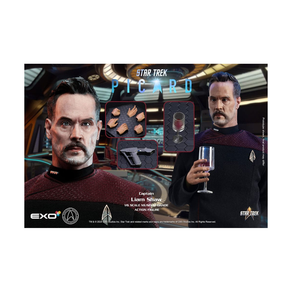 EXO-6 - Star Trek: Picard - Captain Liam Shaw 1:6 Scale Figure
