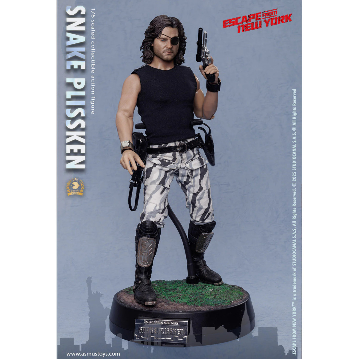 Asmus Toys - Snake Plissken Sculpted Hair 1/6 - Escape from NY