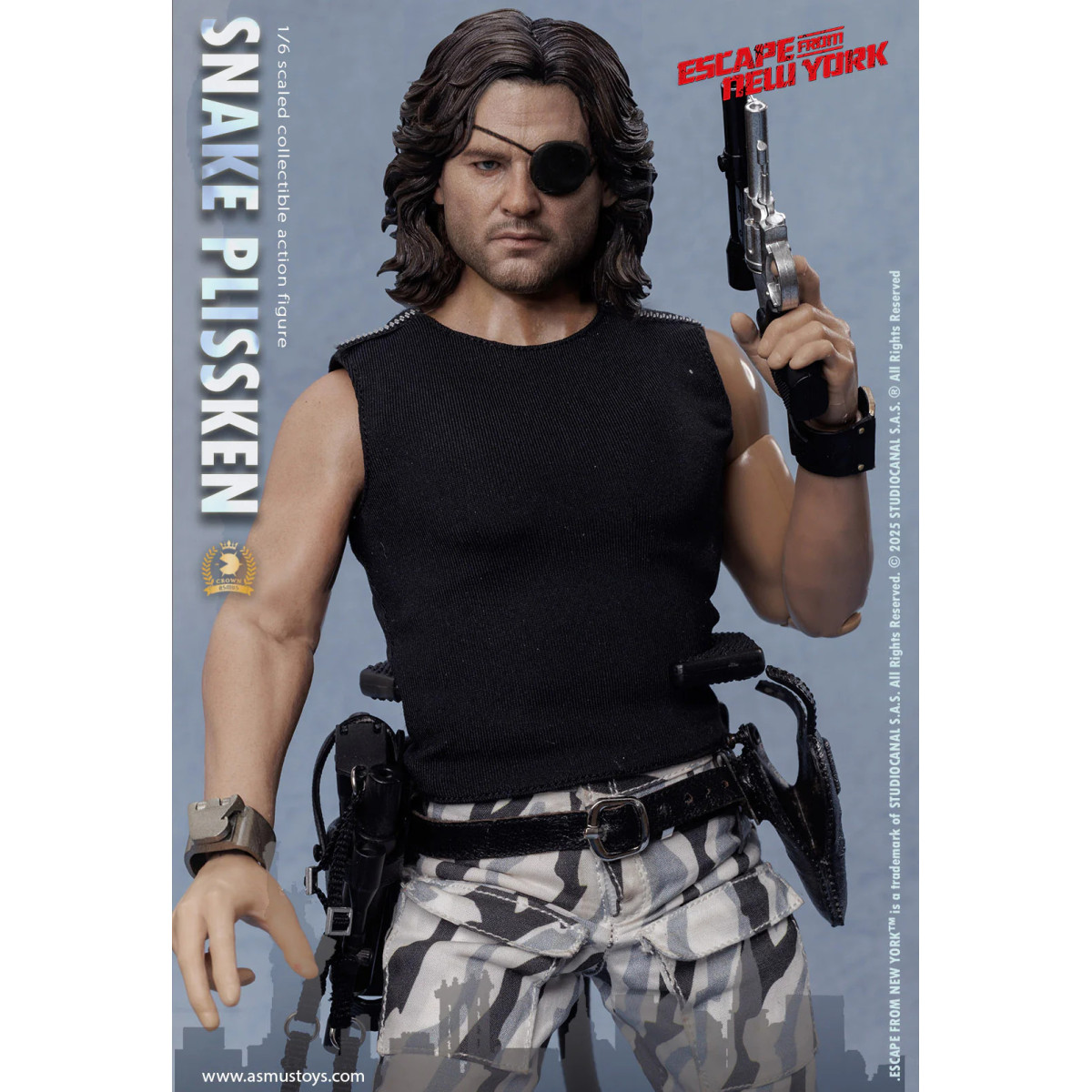 Asmus Toys - Snake Plissken Sculpted Hair 1/6 - Escape from NY