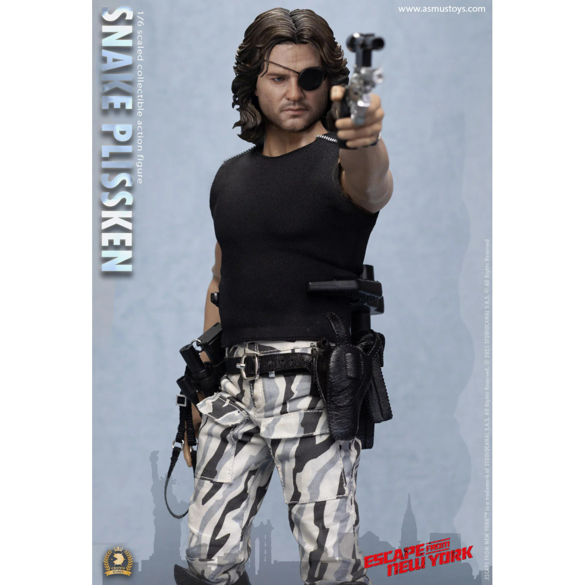 Asmus Toys - Snake Plissken Sculpted Hair 1/6 - Escape from NY