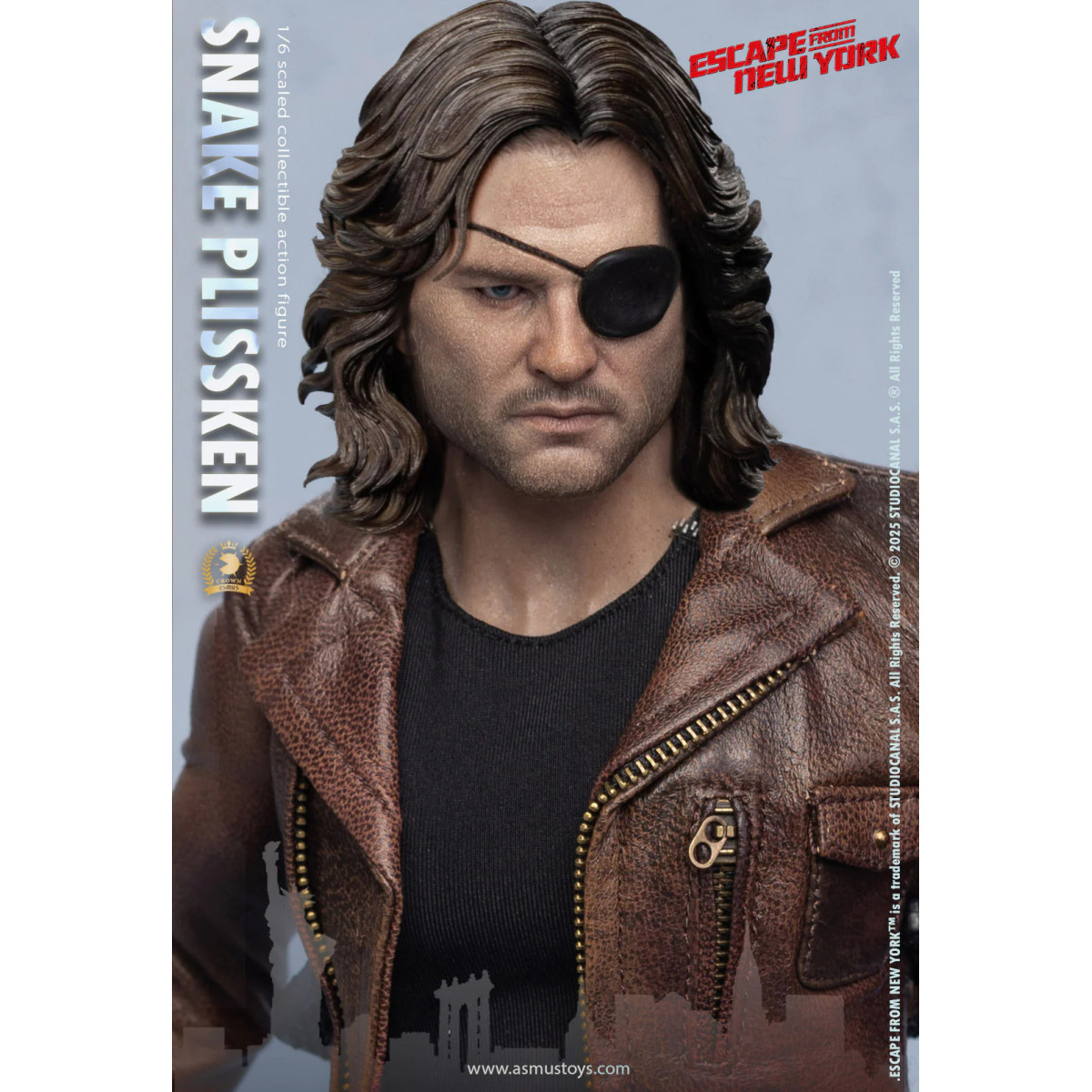 Asmus Toys - Snake Plissken Sculpted Hair 1/6 - Escape from NY