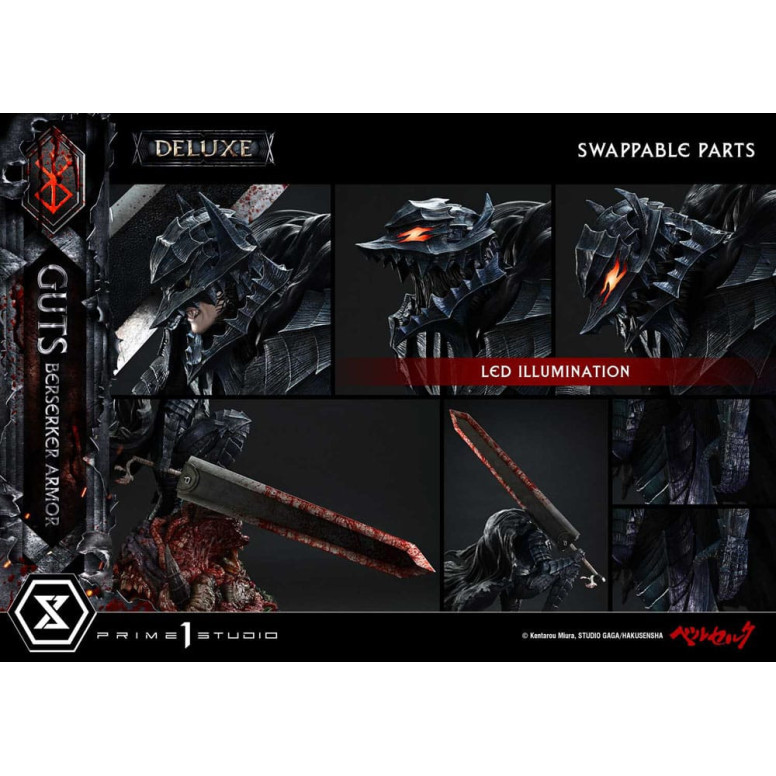 Prime 1 Studio Berserk - Guts Berserker Armor (Grunbeld vs. Guts) Deluxe Bonus Version 1/4 Ultimate Premium Masterline