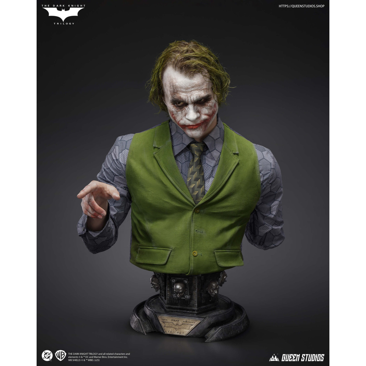 Queen Studios -  DC Comics - The Joker (The Dark Knight) Life-size Bust