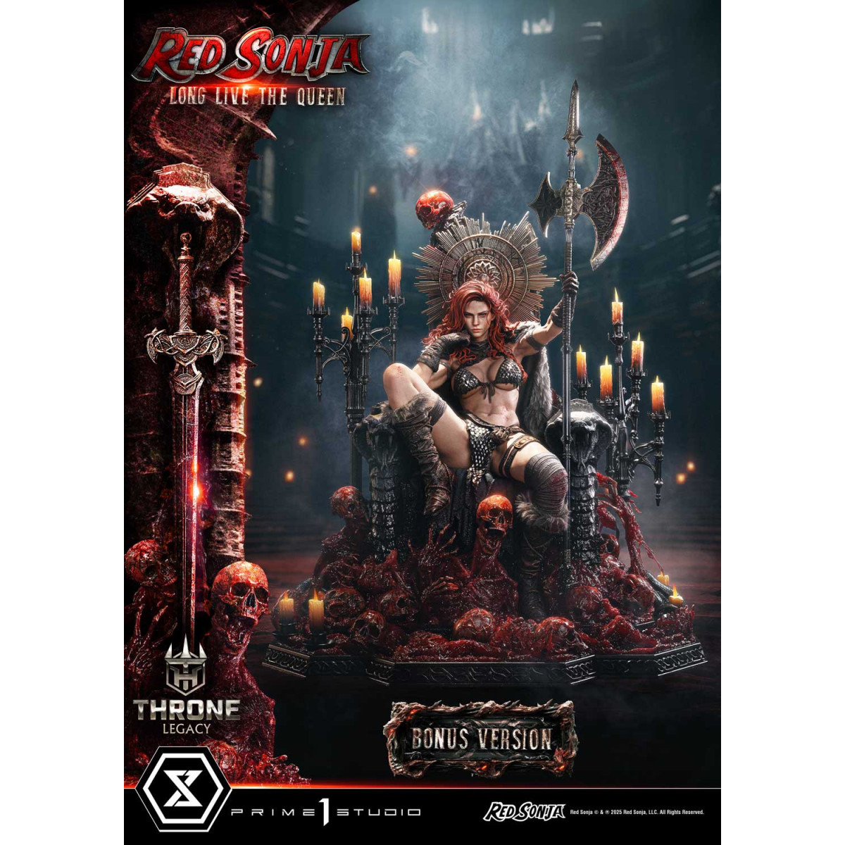 Prime 1 Throne Legacy Red Sonja Red Sonja : Long Live the Queen Bonus Version