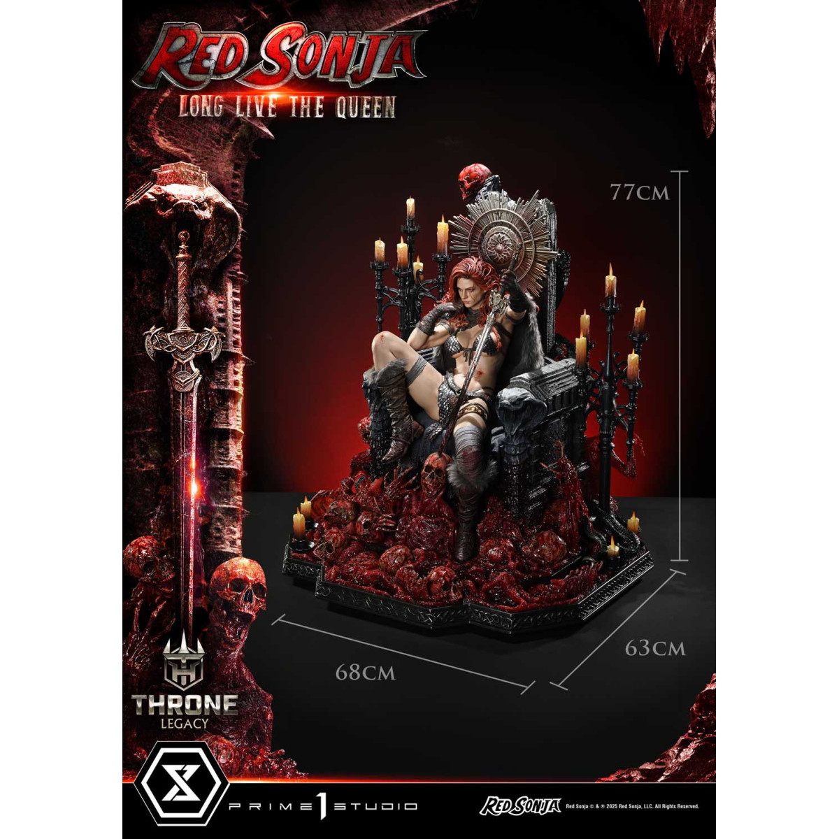Prime 1 Throne Legacy Red Sonja Red Sonja : Long Live the Queen Bonus Version