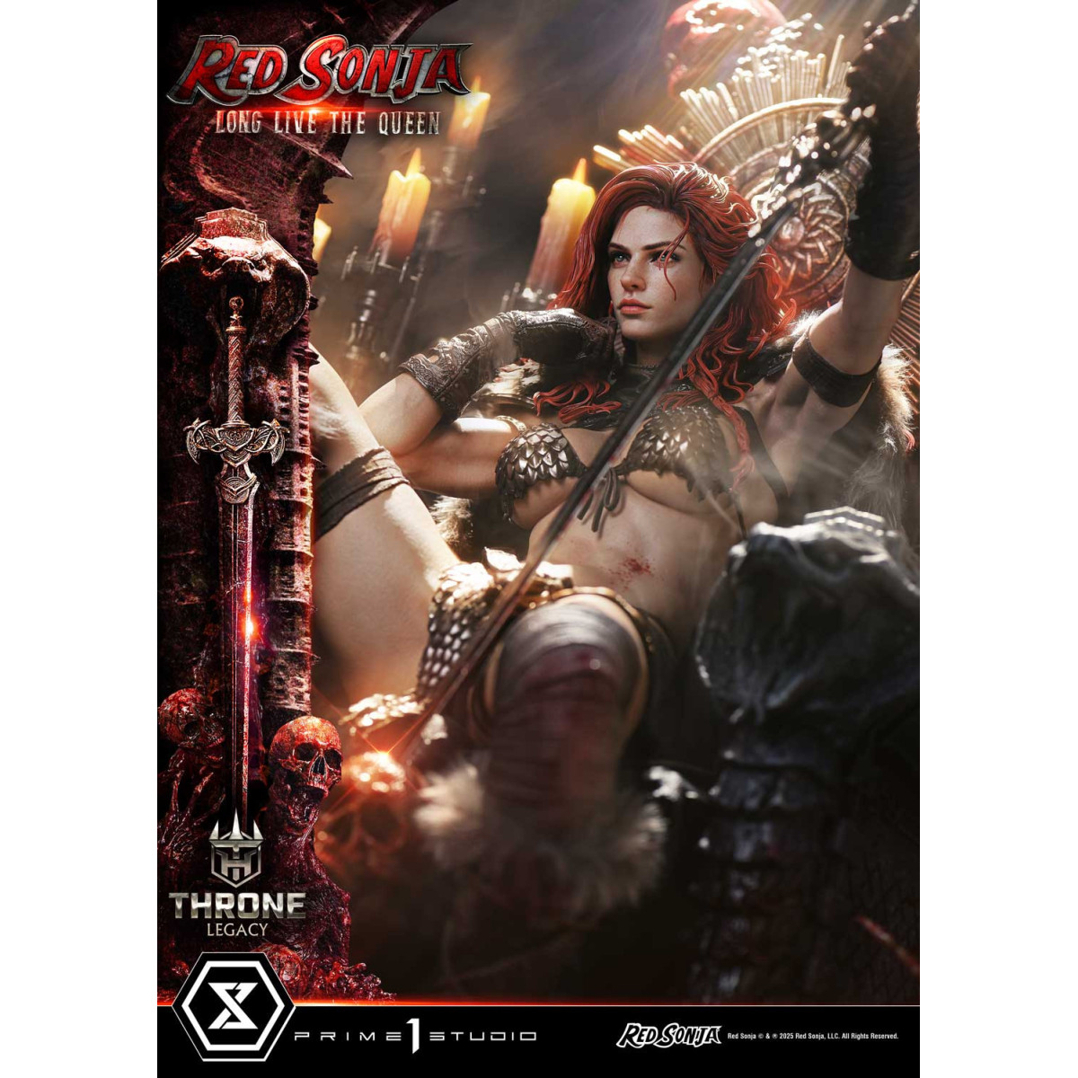 Prime 1 Throne Legacy Red Sonja Red Sonja : Long Live the Queen Bonus Version