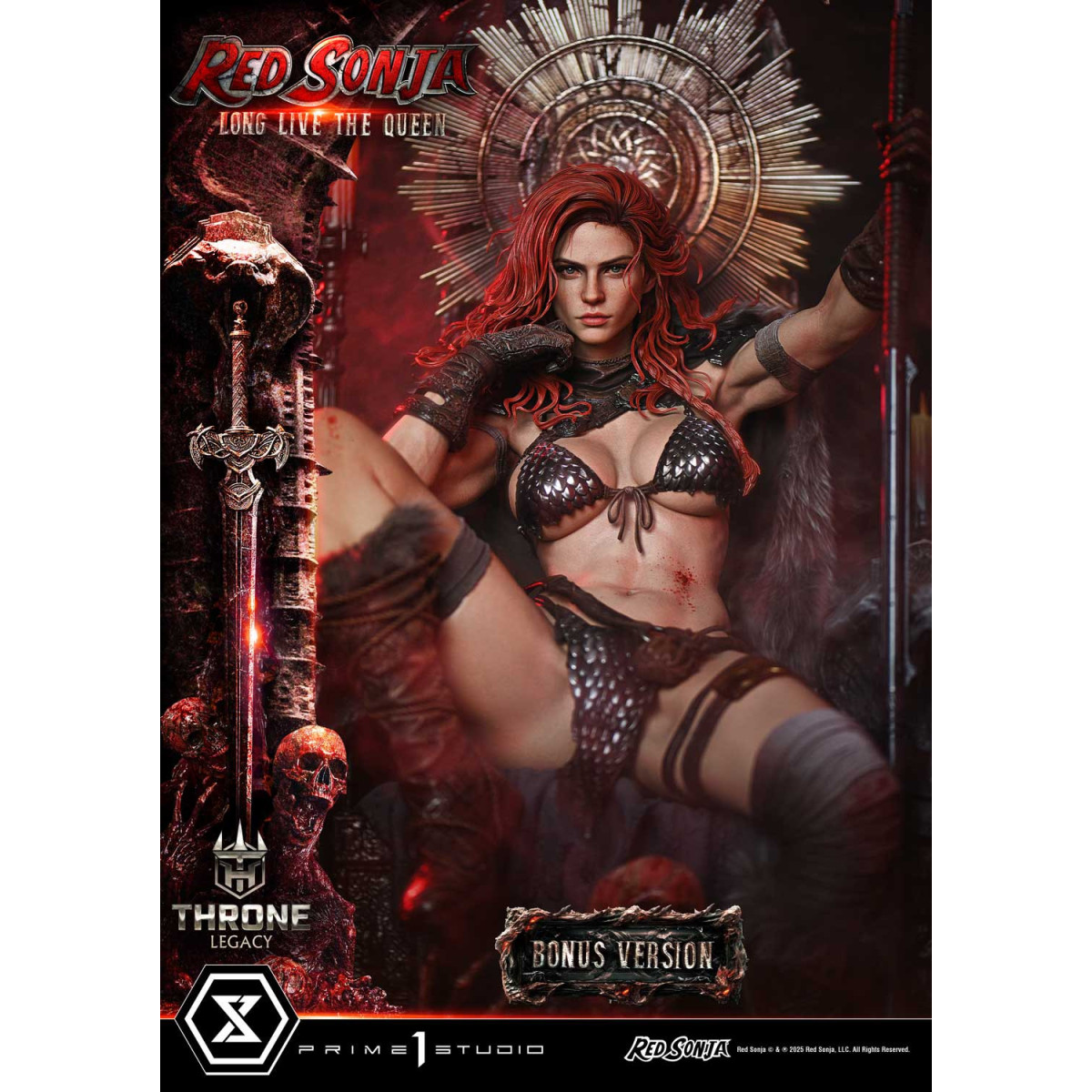 Prime 1 Throne Legacy Red Sonja Red Sonja : Long Live the Queen Bonus Version