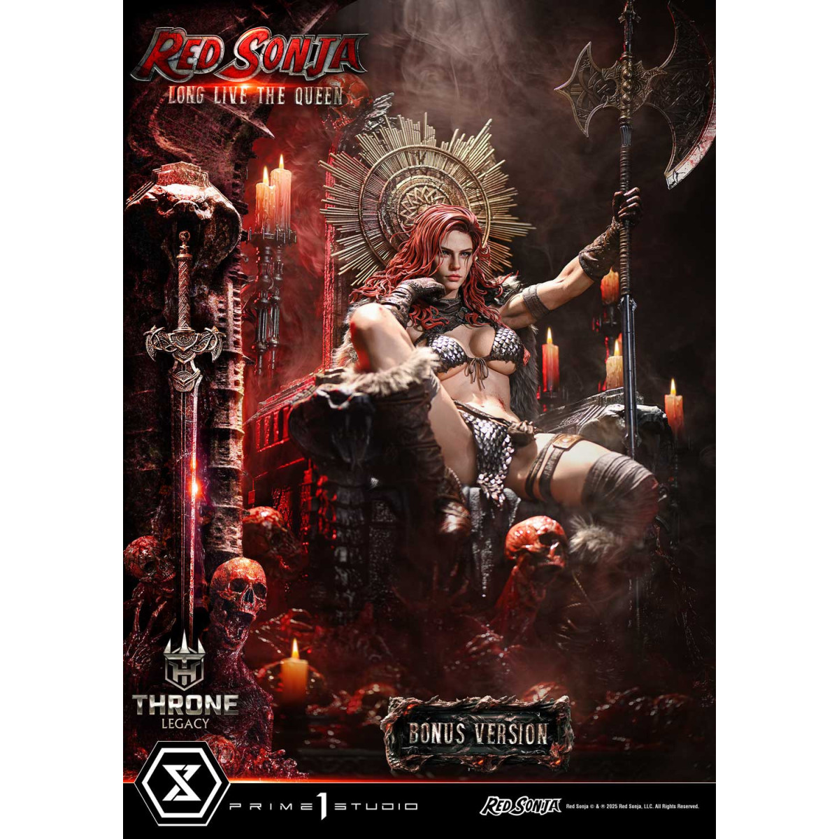 Prime 1 Throne Legacy Red Sonja Red Sonja : Long Live the Queen Bonus Version