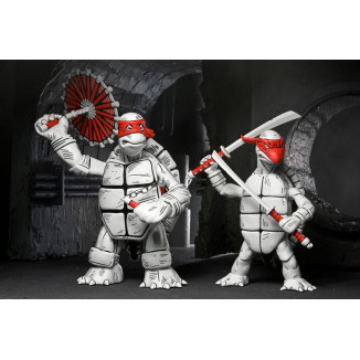 NECA - Mirage Comics - Black and White First Turtles - TMNT - Teenage Mutant Ninja Turtles