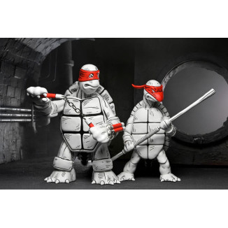 NECA - Mirage Comics - Black and White First Turtles - TMNT - Teenage Mutant Ninja Turtles