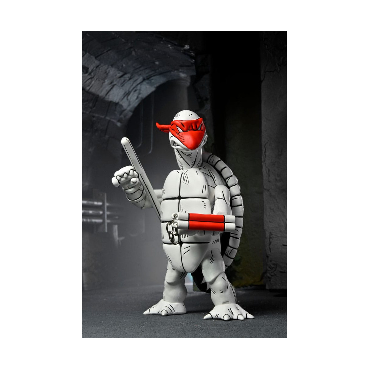 NECA - Mirage Comics - Black and White First Turtles - TMNT - Teenage Mutant Ninja Turtles