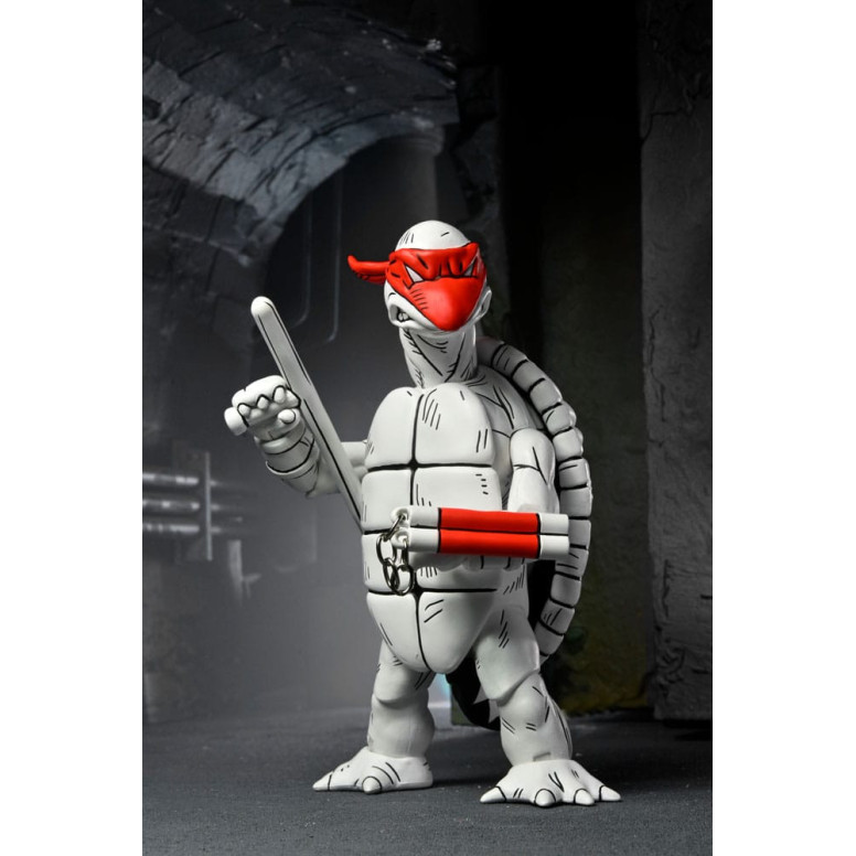 NECA - Mirage Comics - Black and White First Turtles - TMNT - Teenage Mutant Ninja Turtles