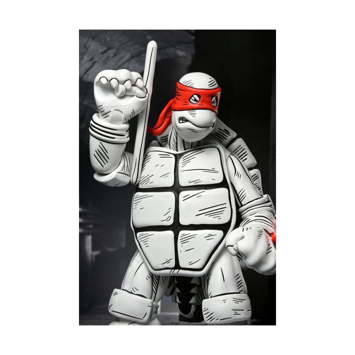 NECA - Mirage Comics - Black and White First Turtles - TMNT - Teenage Mutant Ninja Turtles