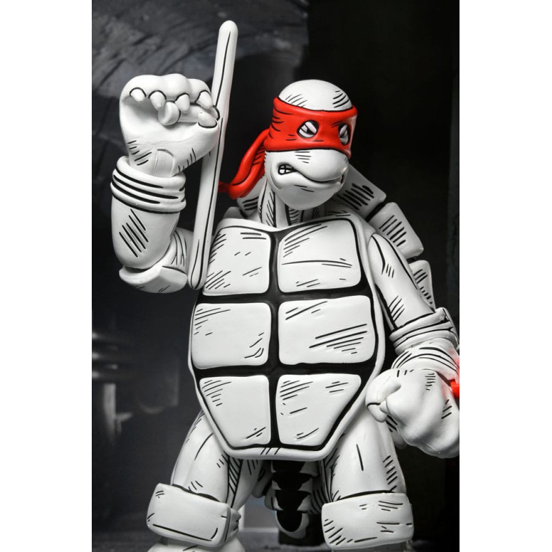 NECA - Mirage Comics - Black and White First Turtles - TMNT - Teenage Mutant Ninja Turtles