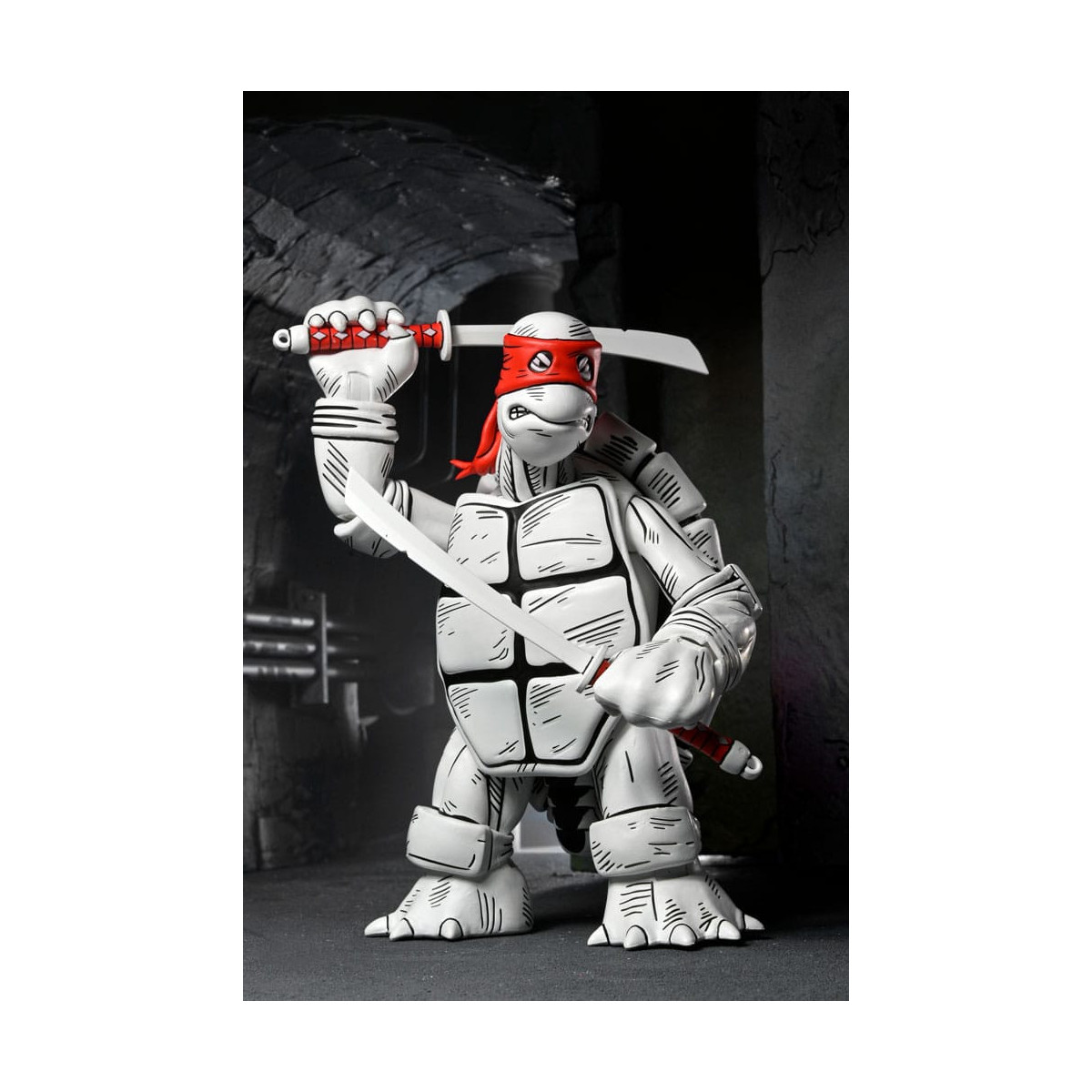 NECA - Mirage Comics - Black and White First Turtles - TMNT - Teenage Mutant Ninja Turtles