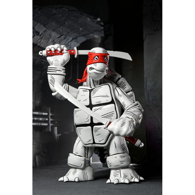 NECA - Mirage Comics - Black and White First Turtles - TMNT - Teenage Mutant Ninja Turtles