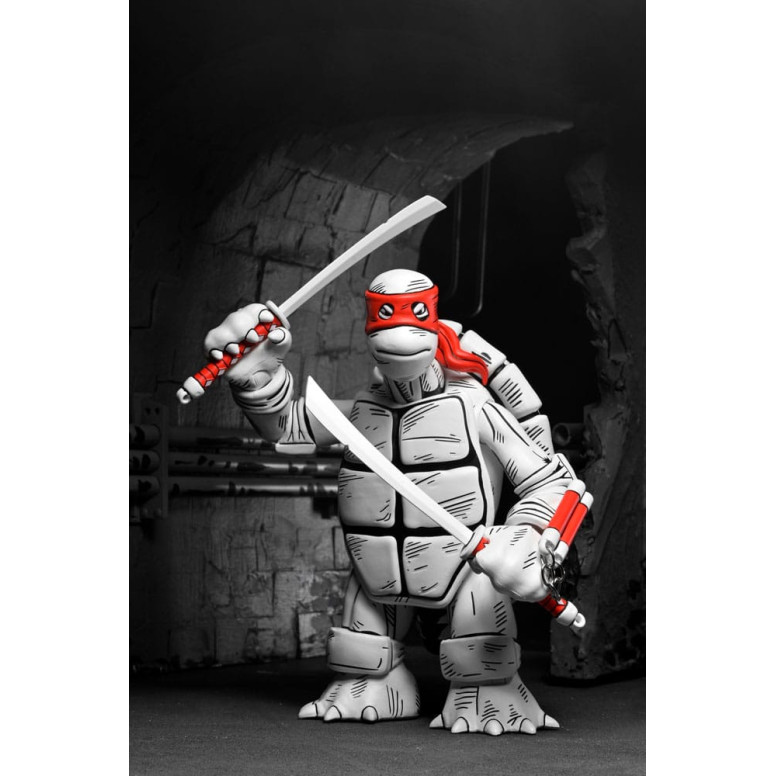 NECA - Mirage Comics - Black and White First Turtles - TMNT - Teenage Mutant Ninja Turtles