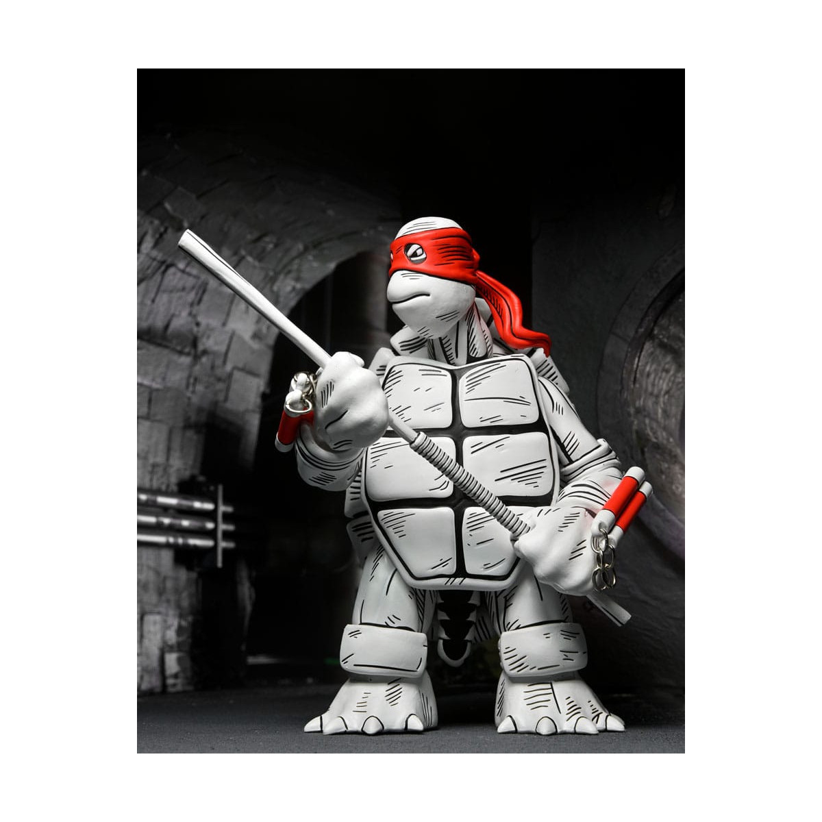 NECA - Mirage Comics - Black and White First Turtles - TMNT - Teenage Mutant Ninja Turtles