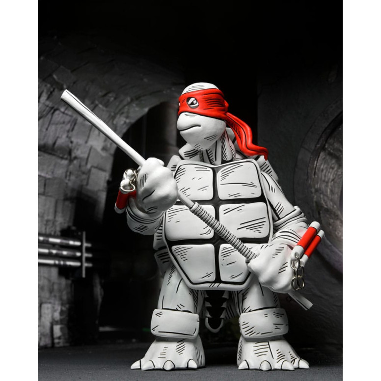 NECA - Mirage Comics - Black and White First Turtles - TMNT - Teenage Mutant Ninja Turtles
