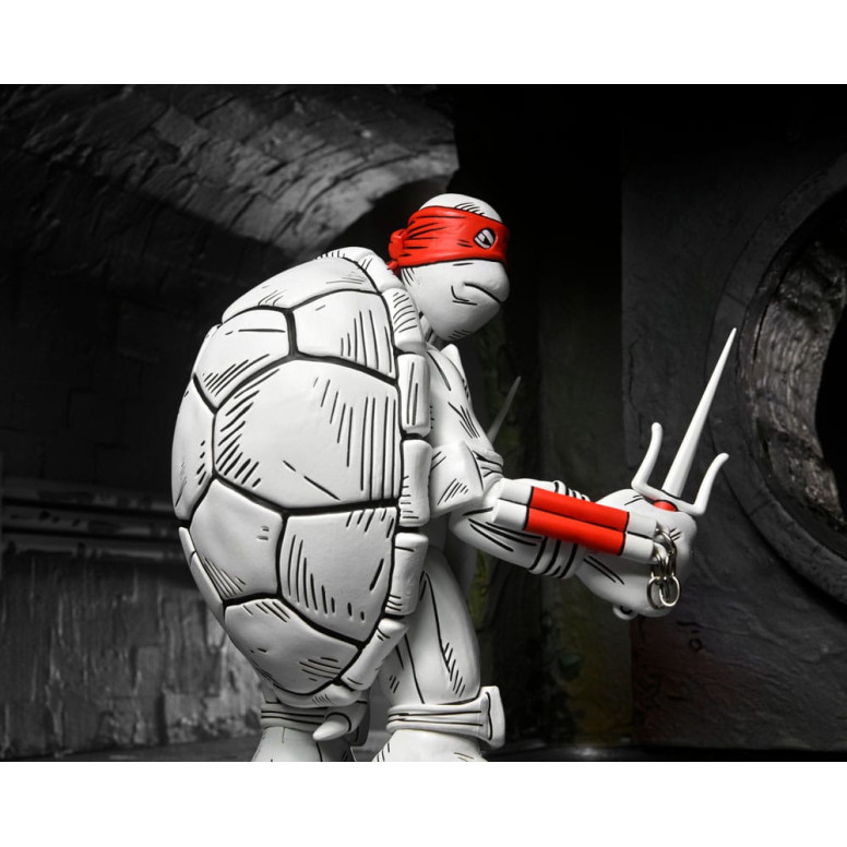NECA - Mirage Comics - Black and White First Turtles - TMNT - Teenage Mutant Ninja Turtles