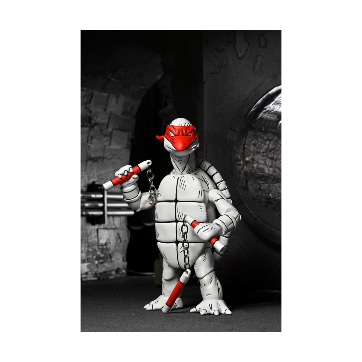 NECA - Mirage Comics - Black and White First Turtles - TMNT - Teenage Mutant Ninja Turtles