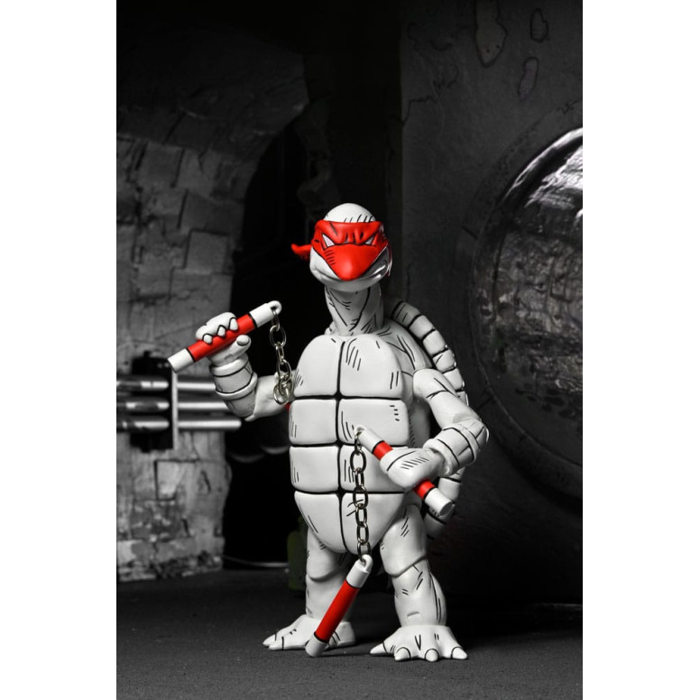 NECA - Mirage Comics - Black and White First Turtles - TMNT - Teenage Mutant Ninja Turtles