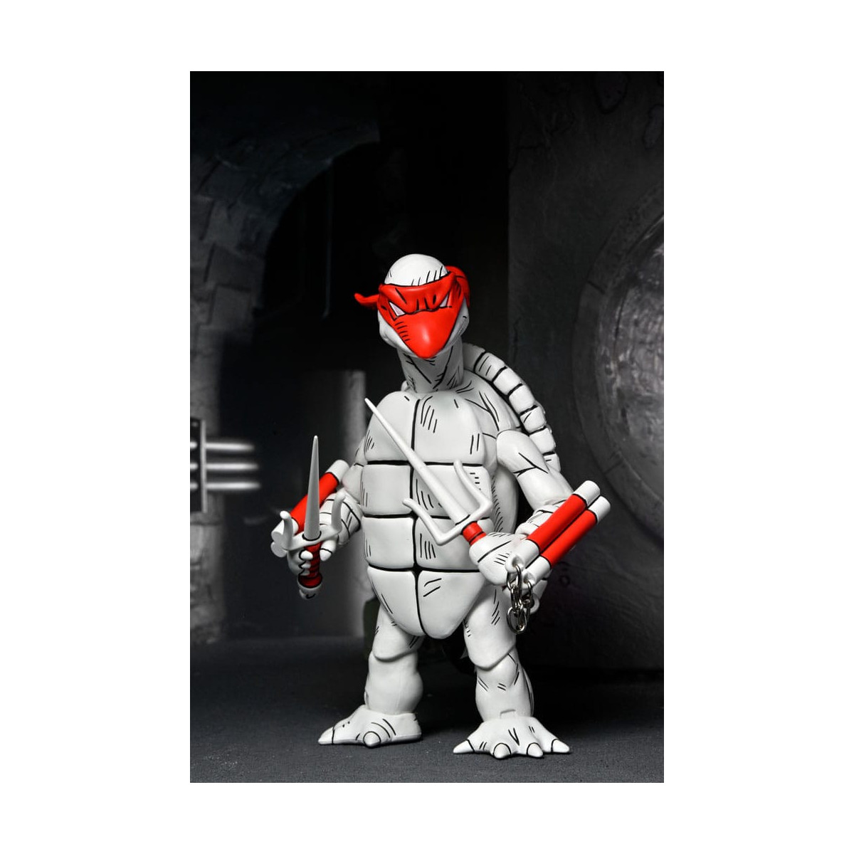 NECA - Mirage Comics - Black and White First Turtles - TMNT - Teenage Mutant Ninja Turtles
