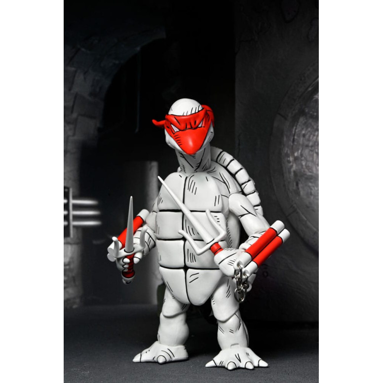 NECA - Mirage Comics - Black and White First Turtles - TMNT - Teenage Mutant Ninja Turtles