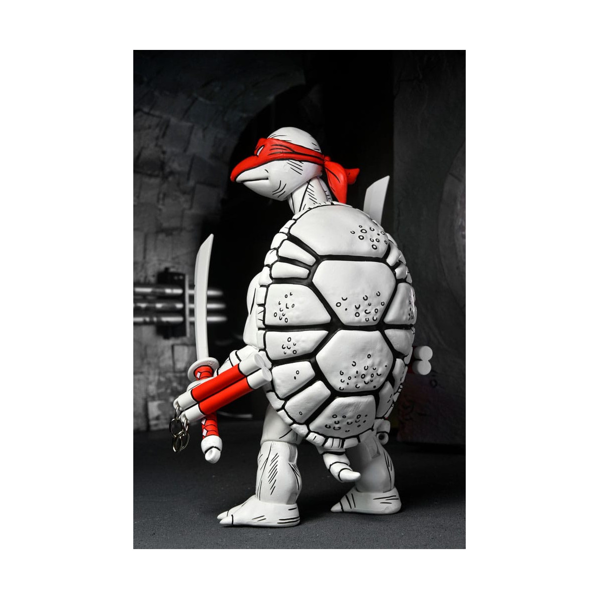 NECA - Mirage Comics - Black and White First Turtles - TMNT - Teenage Mutant Ninja Turtles