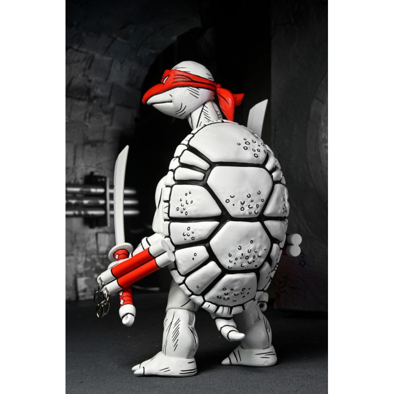 NECA - Mirage Comics - Black and White First Turtles - TMNT - Teenage Mutant Ninja Turtles