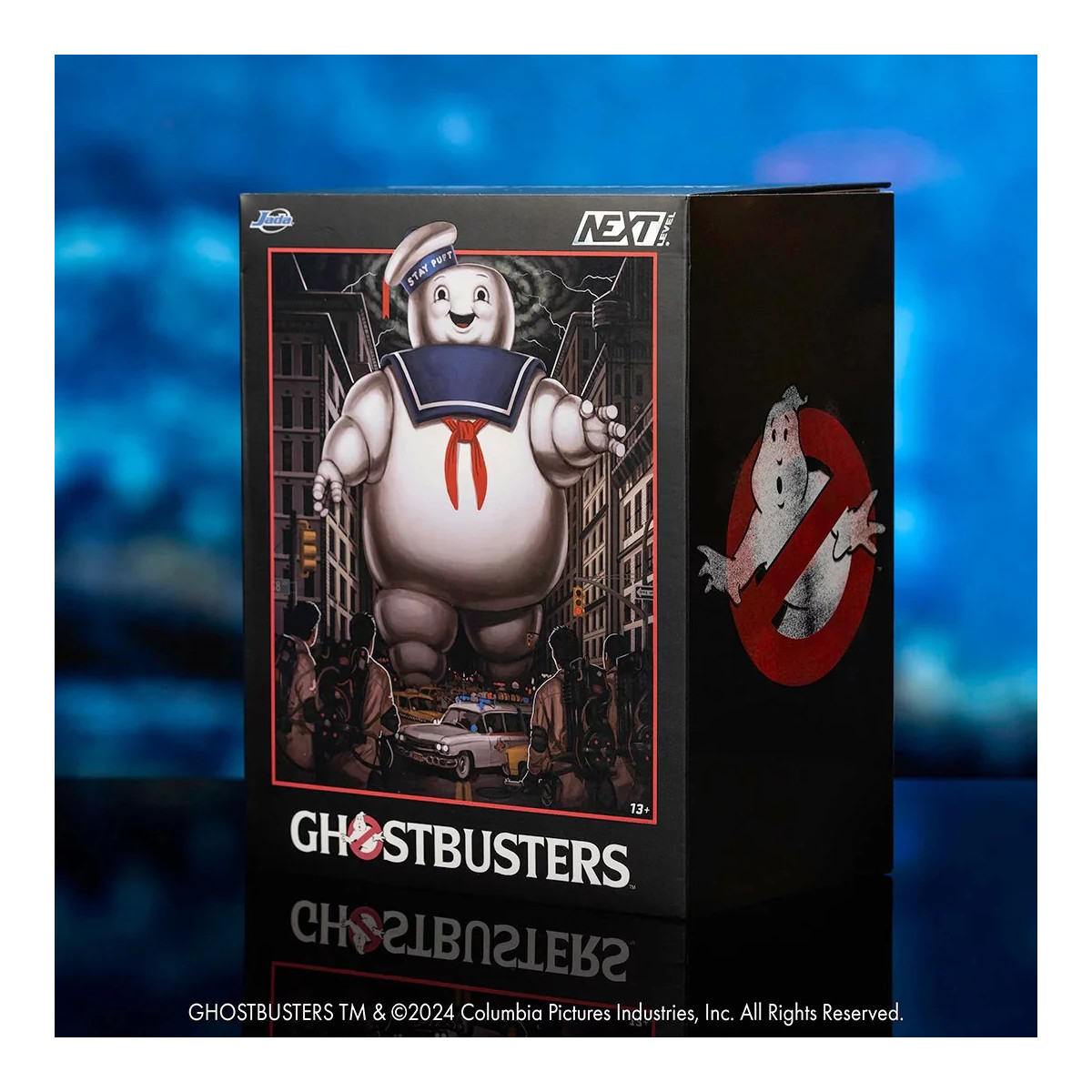 Jada Toys - Ghostbusters Stay Puft marshmallow man with Cadillac Ecto-1 - Nano Scene 1/64