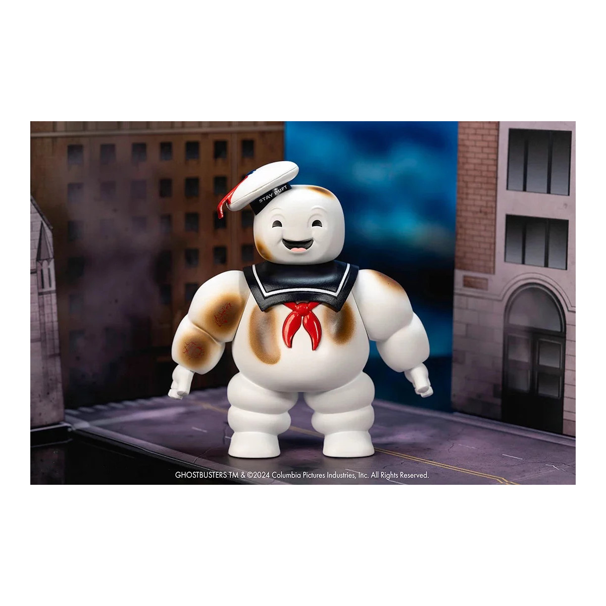 Jada Toys - Ghostbusters Stay Puft marshmallow man with Cadillac Ecto-1 - Nano Scene 1/64
