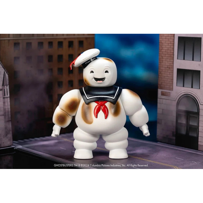 Jada Toys - Ghostbusters Stay Puft marshmallow man with Cadillac Ecto-1 - Nano Scene 1/64