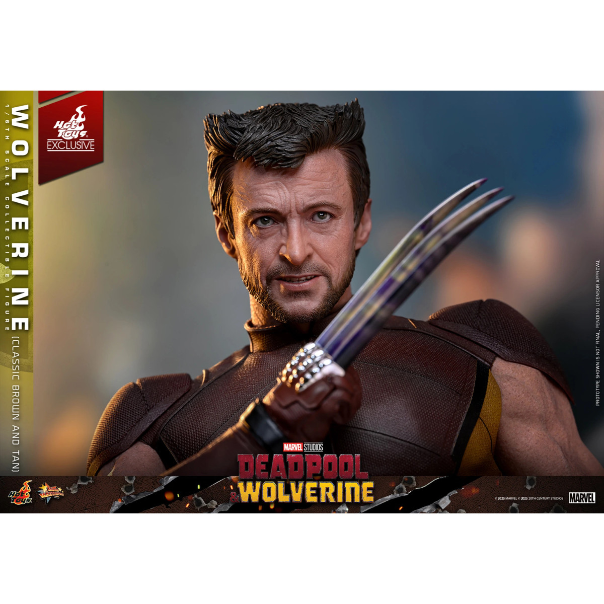 Hot Toys Marvel Deadpool & Wolverine - Wolverine (Classic Brown and Tan) MMS 1/6 Exclusive Edition