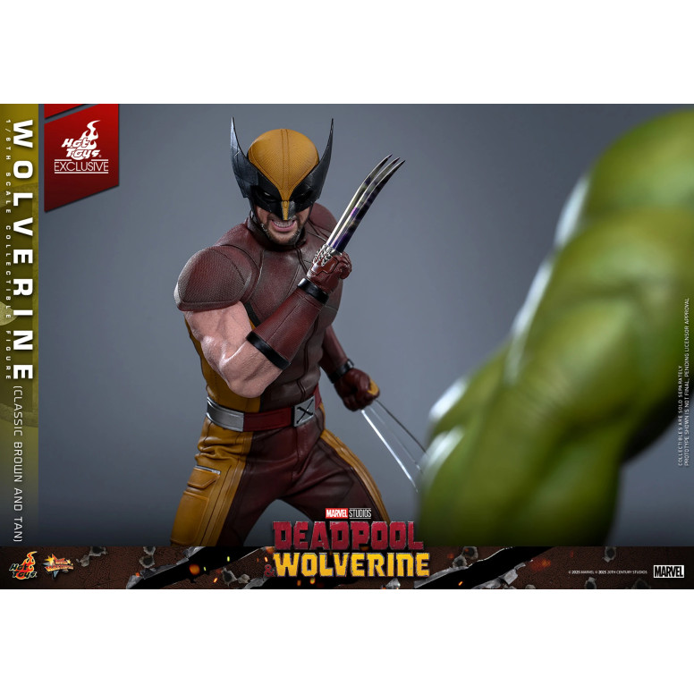 Hot Toys Marvel Deadpool & Wolverine - Wolverine (Classic Brown and Tan) MMS 1/6 Exclusive Edition