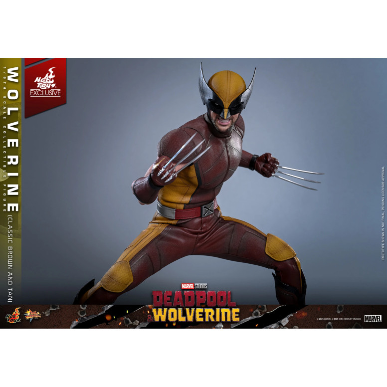 Hot Toys Marvel Deadpool & Wolverine - Wolverine (Classic Brown and Tan) MMS 1/6 Exclusive Edition