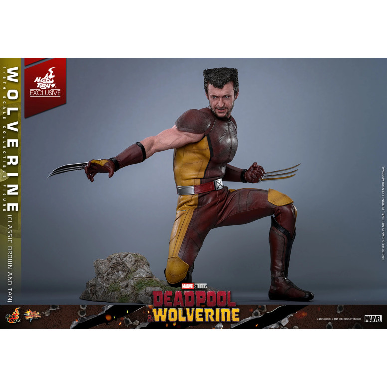 Hot Toys Marvel Deadpool & Wolverine - Wolverine (Classic Brown and Tan) MMS 1/6 Exclusive Edition