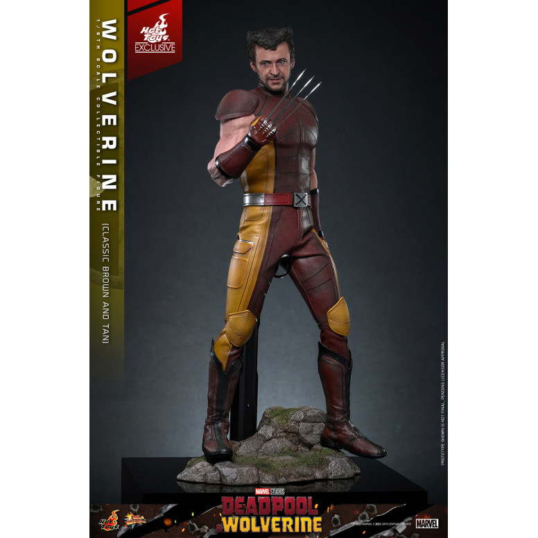 Hot Toys Marvel Deadpool & Wolverine - Wolverine (Classic Brown and Tan) MMS 1/6 Exclusive Edition