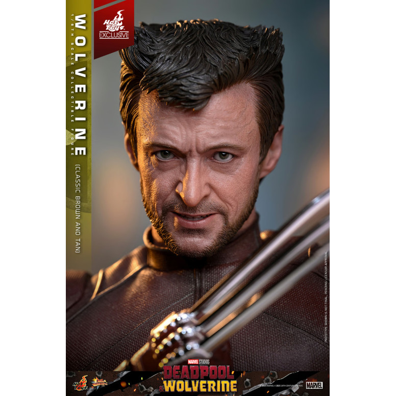 Hot Toys Marvel Deadpool & Wolverine - Wolverine (Classic Brown and Tan) MMS 1/6 Exclusive Edition