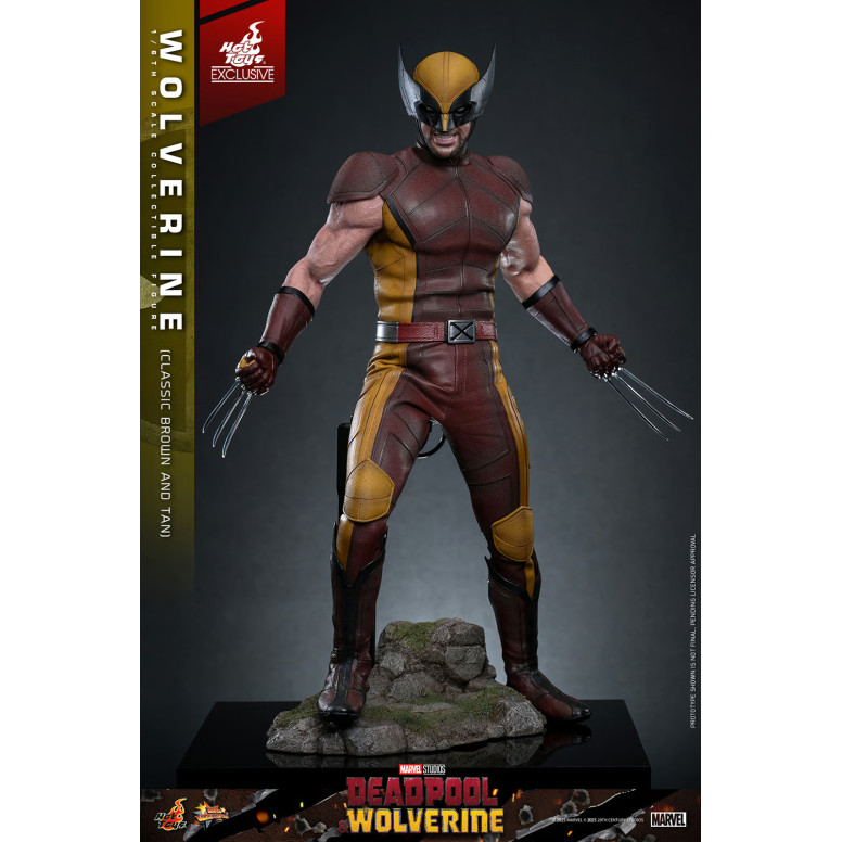 Hot Toys Marvel Deadpool & Wolverine - Wolverine (Classic Brown and Tan) MMS 1/6 Exclusive Edition
