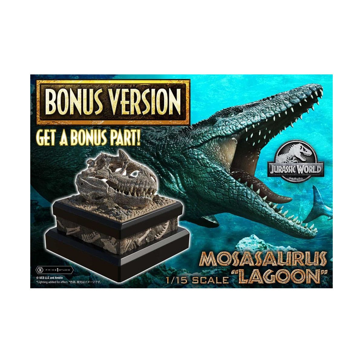 Prime 1 Studio - Jurassic World - Mosasaurus "Lagoon" Bonus Version Legacy Museum Collection 1/15