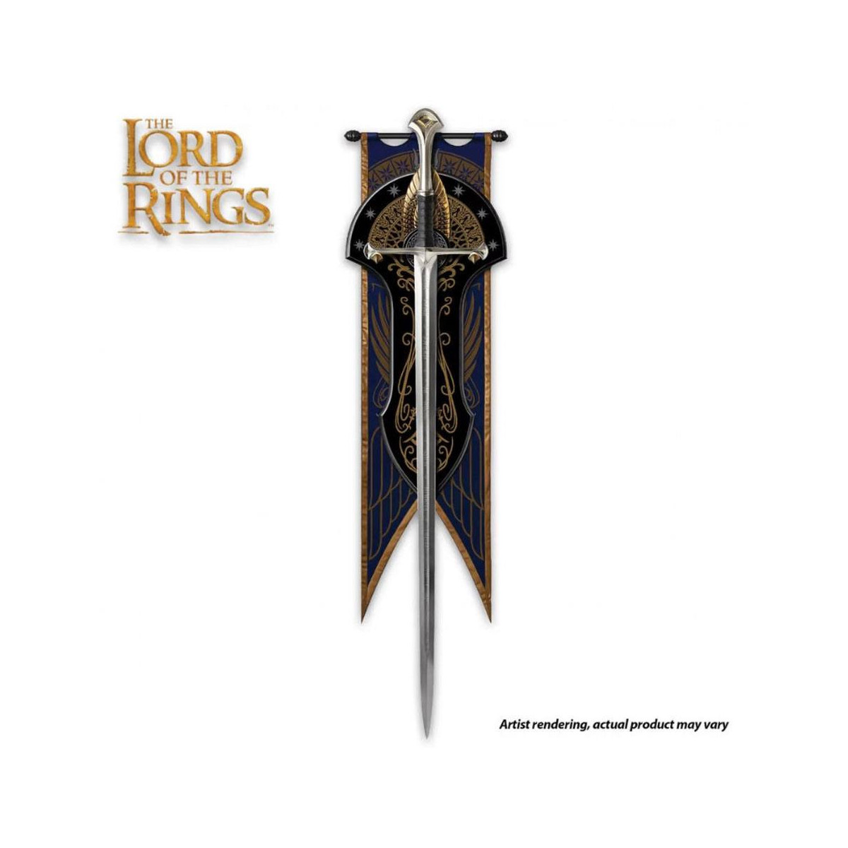 United Cutlery LOTR Anduril Sword of King Elessar Museum Collection Edition - The Lord of the Rings