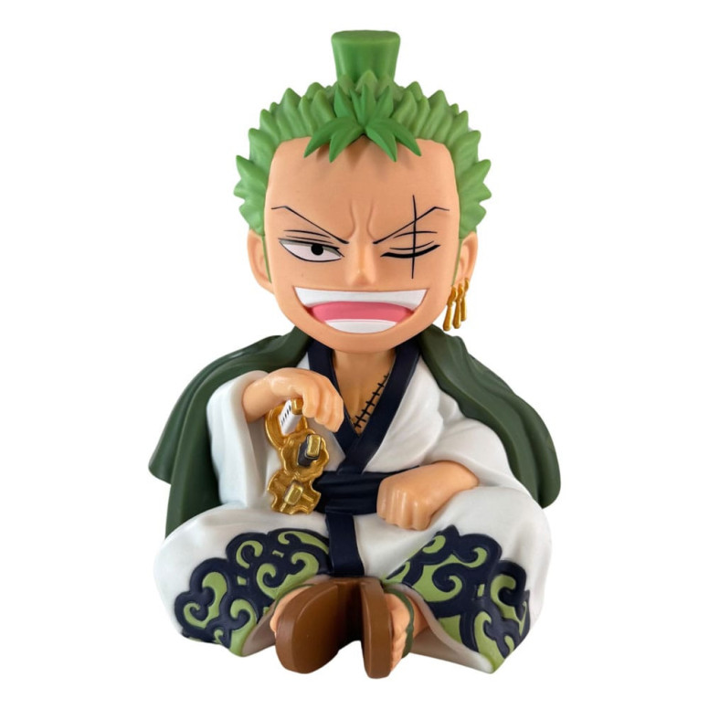 Plastoy - Zorojuro Piggy Bank - One Piece Figurine