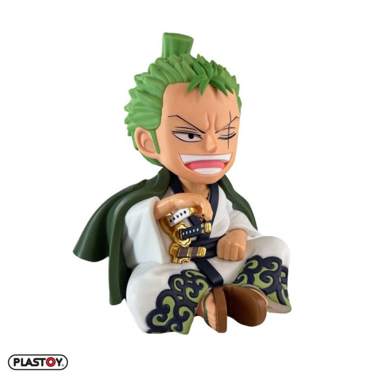 Plastoy - Zorojuro Piggy Bank - One Piece Figurine