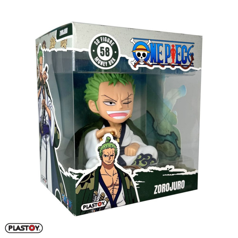 Plastoy - Zorojuro Piggy Bank - One Piece Figurine