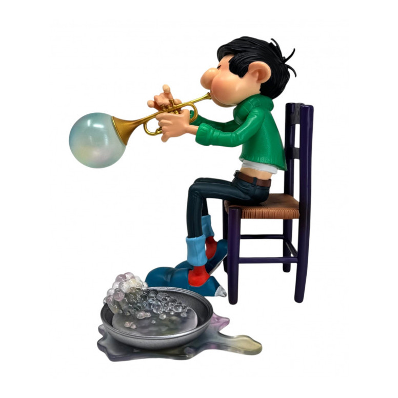 Plastoy Gaston Lagaffe - Gaston Lagaffe, soap bubble trumpet
